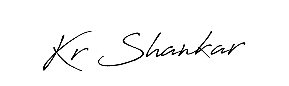 How to make Kr Shankar name signature. Use Antro_Vectra_Bolder style for creating short signs online. This is the latest handwritten sign. Kr Shankar signature style 7 images and pictures png