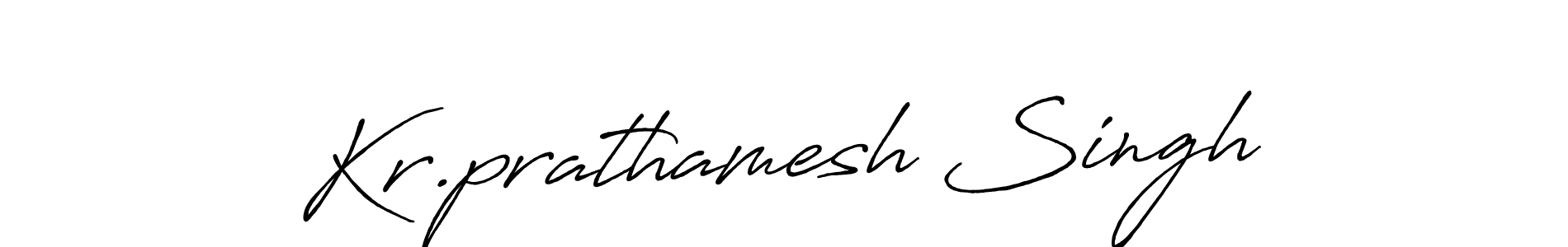 Design your own signature with our free online signature maker. With this signature software, you can create a handwritten (Antro_Vectra_Bolder) signature for name Kr.prathamesh Singh. Kr.prathamesh Singh signature style 7 images and pictures png