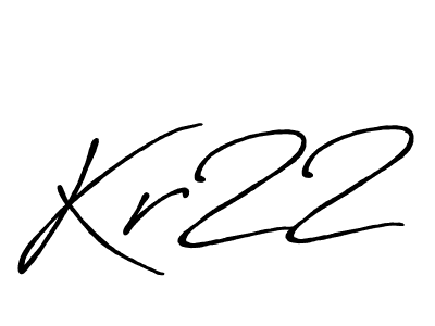 It looks lik you need a new signature style for name Kr22. Design unique handwritten (Antro_Vectra_Bolder) signature with our free signature maker in just a few clicks. Kr22 signature style 7 images and pictures png