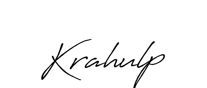 You should practise on your own different ways (Antro_Vectra_Bolder) to write your name (Krahulp) in signature. don't let someone else do it for you. Krahulp signature style 7 images and pictures png