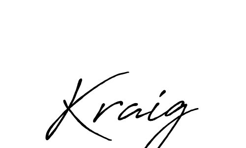 The best way (Antro_Vectra_Bolder) to make a short signature is to pick only two or three words in your name. The name Kraig include a total of six letters. For converting this name. Kraig signature style 7 images and pictures png