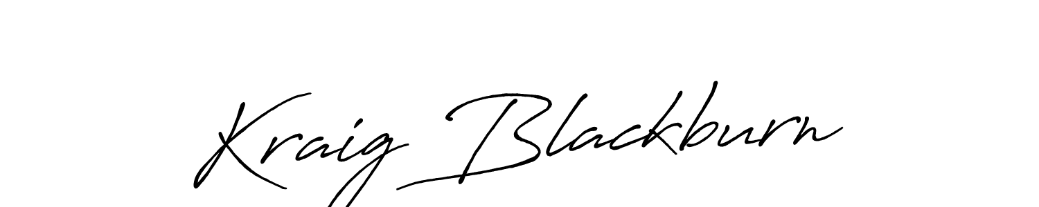 Design your own signature with our free online signature maker. With this signature software, you can create a handwritten (Antro_Vectra_Bolder) signature for name Kraig Blackburn. Kraig Blackburn signature style 7 images and pictures png