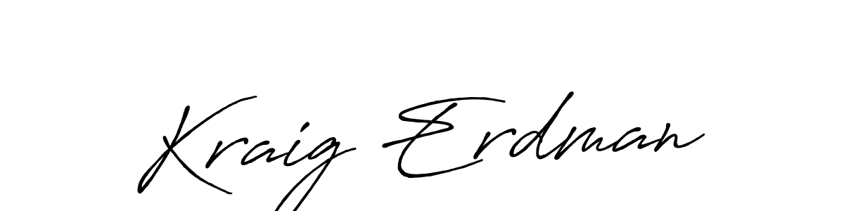 Similarly Antro_Vectra_Bolder is the best handwritten signature design. Signature creator online .You can use it as an online autograph creator for name Kraig Erdman. Kraig Erdman signature style 7 images and pictures png