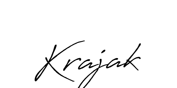 Make a beautiful signature design for name Krajak. With this signature (Antro_Vectra_Bolder) style, you can create a handwritten signature for free. Krajak signature style 7 images and pictures png