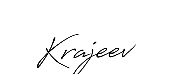 Krajeev stylish signature style. Best Handwritten Sign (Antro_Vectra_Bolder) for my name. Handwritten Signature Collection Ideas for my name Krajeev. Krajeev signature style 7 images and pictures png