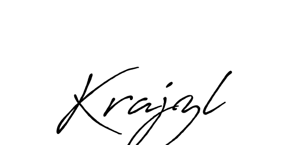 How to make Krajzl name signature. Use Antro_Vectra_Bolder style for creating short signs online. This is the latest handwritten sign. Krajzl signature style 7 images and pictures png