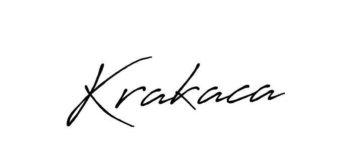 Antro_Vectra_Bolder is a professional signature style that is perfect for those who want to add a touch of class to their signature. It is also a great choice for those who want to make their signature more unique. Get Krakaca name to fancy signature for free. Krakaca signature style 7 images and pictures png