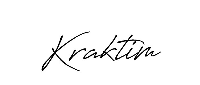 Make a beautiful signature design for name Kraktim. With this signature (Antro_Vectra_Bolder) style, you can create a handwritten signature for free. Kraktim signature style 7 images and pictures png