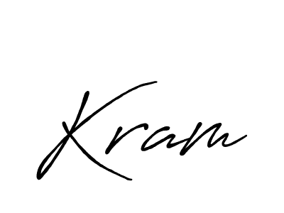 Also we have Kram name is the best signature style. Create professional handwritten signature collection using Antro_Vectra_Bolder autograph style. Kram signature style 7 images and pictures png