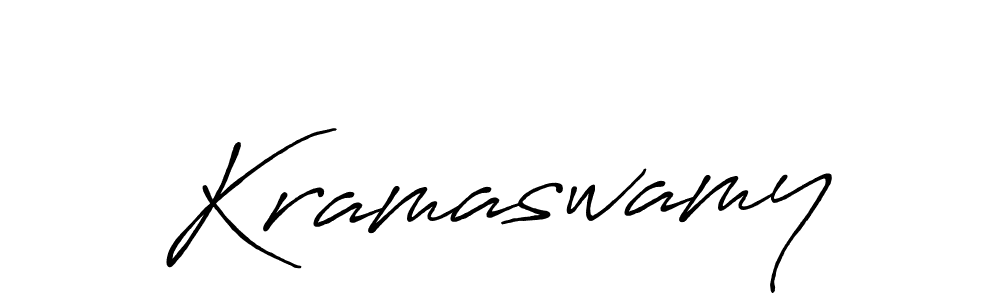 Design your own signature with our free online signature maker. With this signature software, you can create a handwritten (Antro_Vectra_Bolder) signature for name Kramaswamy. Kramaswamy signature style 7 images and pictures png