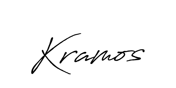 Make a beautiful signature design for name Kramos. With this signature (Antro_Vectra_Bolder) style, you can create a handwritten signature for free. Kramos signature style 7 images and pictures png