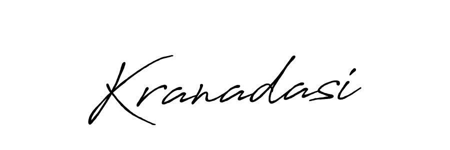 Also we have Kranadasi name is the best signature style. Create professional handwritten signature collection using Antro_Vectra_Bolder autograph style. Kranadasi signature style 7 images and pictures png