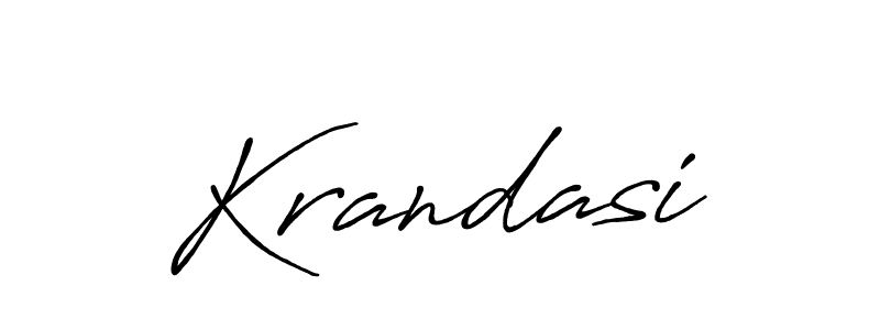 You should practise on your own different ways (Antro_Vectra_Bolder) to write your name (Krandasi) in signature. don't let someone else do it for you. Krandasi signature style 7 images and pictures png