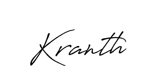 if you are searching for the best signature style for your name Kranth. so please give up your signature search. here we have designed multiple signature styles  using Antro_Vectra_Bolder. Kranth signature style 7 images and pictures png