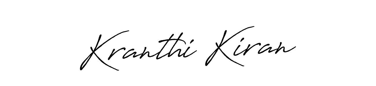 It looks lik you need a new signature style for name Kranthi Kiran. Design unique handwritten (Antro_Vectra_Bolder) signature with our free signature maker in just a few clicks. Kranthi Kiran signature style 7 images and pictures png