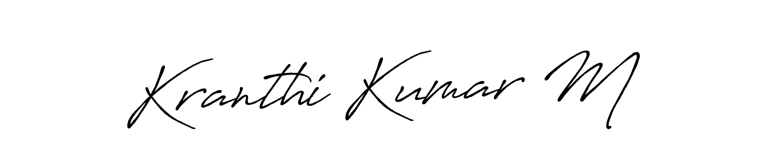 How to Draw Kranthi Kumar M signature style? Antro_Vectra_Bolder is a latest design signature styles for name Kranthi Kumar M. Kranthi Kumar M signature style 7 images and pictures png