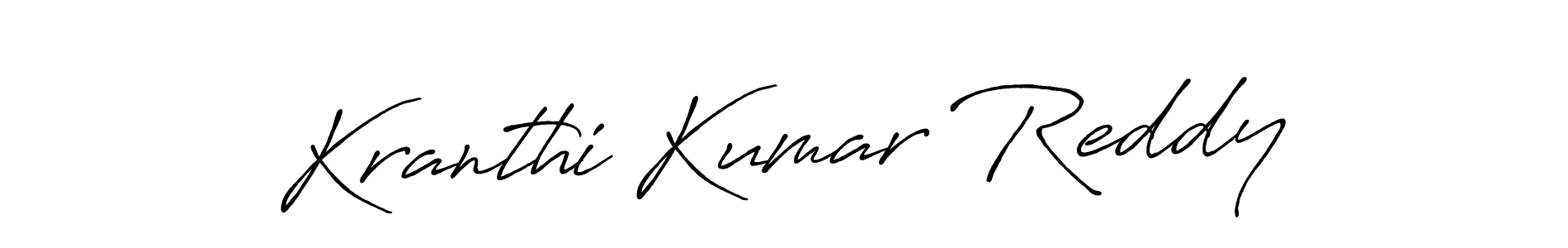 The best way (Antro_Vectra_Bolder) to make a short signature is to pick only two or three words in your name. The name Kranthi Kumar Reddy include a total of six letters. For converting this name. Kranthi Kumar Reddy signature style 7 images and pictures png