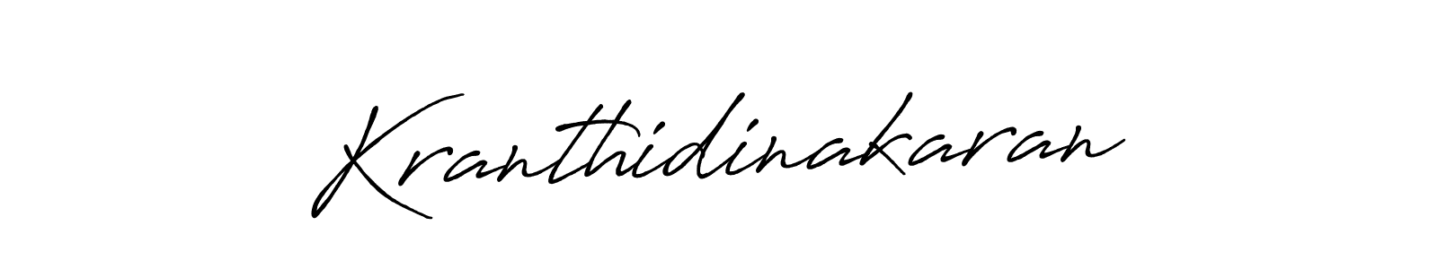 How to make Kranthidinakaran signature? Antro_Vectra_Bolder is a professional autograph style. Create handwritten signature for Kranthidinakaran name. Kranthidinakaran signature style 7 images and pictures png
