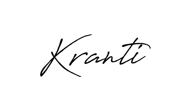Also we have Kranti name is the best signature style. Create professional handwritten signature collection using Antro_Vectra_Bolder autograph style. Kranti signature style 7 images and pictures png