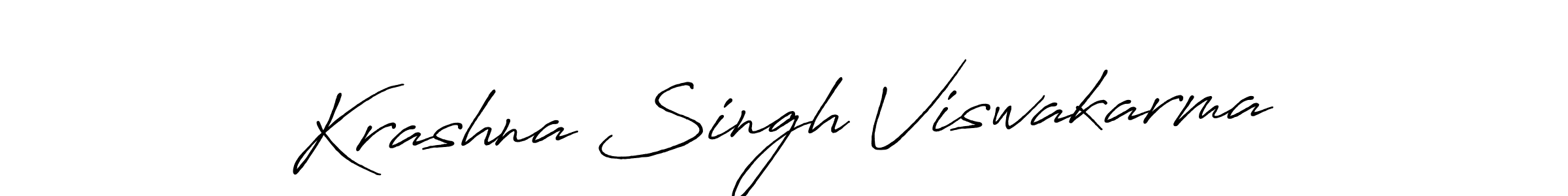 How to make Krashna Singh Viswakarma signature? Antro_Vectra_Bolder is a professional autograph style. Create handwritten signature for Krashna Singh Viswakarma name. Krashna Singh Viswakarma signature style 7 images and pictures png