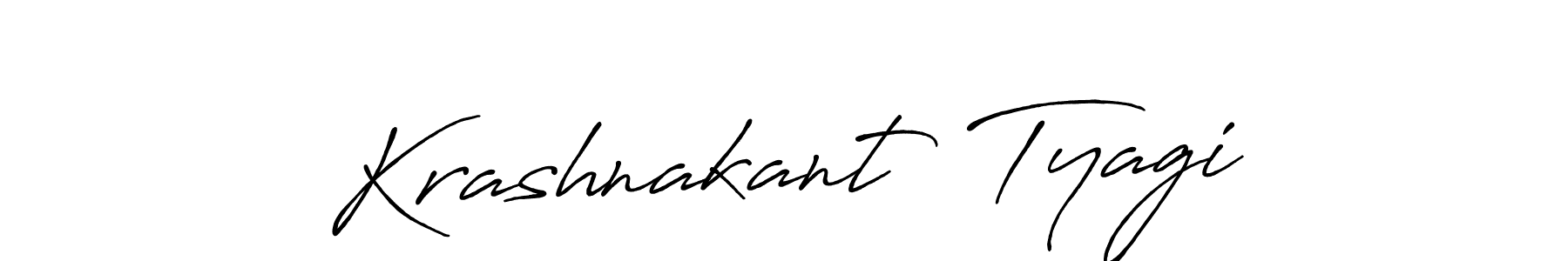 Design your own signature with our free online signature maker. With this signature software, you can create a handwritten (Antro_Vectra_Bolder) signature for name Krashnakant  Tyagi. Krashnakant  Tyagi signature style 7 images and pictures png