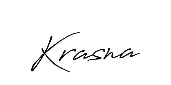 Use a signature maker to create a handwritten signature online. With this signature software, you can design (Antro_Vectra_Bolder) your own signature for name Krasna. Krasna signature style 7 images and pictures png