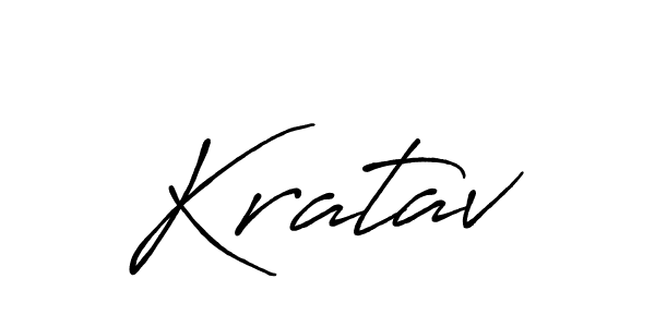 Create a beautiful signature design for name Kratav. With this signature (Antro_Vectra_Bolder) fonts, you can make a handwritten signature for free. Kratav signature style 7 images and pictures png