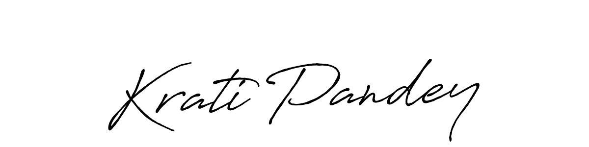 if you are searching for the best signature style for your name Krati Pandey. so please give up your signature search. here we have designed multiple signature styles  using Antro_Vectra_Bolder. Krati Pandey signature style 7 images and pictures png