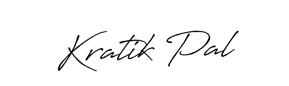 Also we have Kratik Pal name is the best signature style. Create professional handwritten signature collection using Antro_Vectra_Bolder autograph style. Kratik Pal signature style 7 images and pictures png