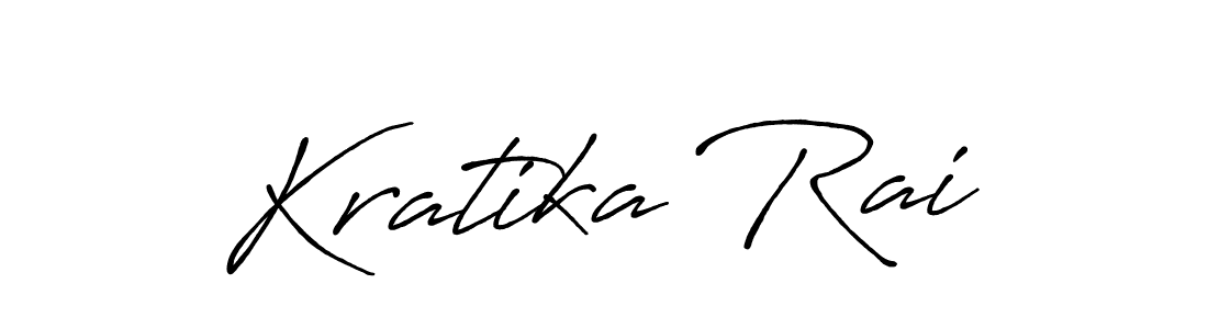 Design your own signature with our free online signature maker. With this signature software, you can create a handwritten (Antro_Vectra_Bolder) signature for name Kratika Rai. Kratika Rai signature style 7 images and pictures png