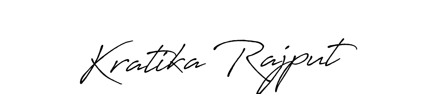How to make Kratika Rajput name signature. Use Antro_Vectra_Bolder style for creating short signs online. This is the latest handwritten sign. Kratika Rajput signature style 7 images and pictures png