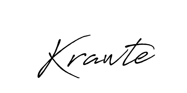 How to make Krawte name signature. Use Antro_Vectra_Bolder style for creating short signs online. This is the latest handwritten sign. Krawte signature style 7 images and pictures png