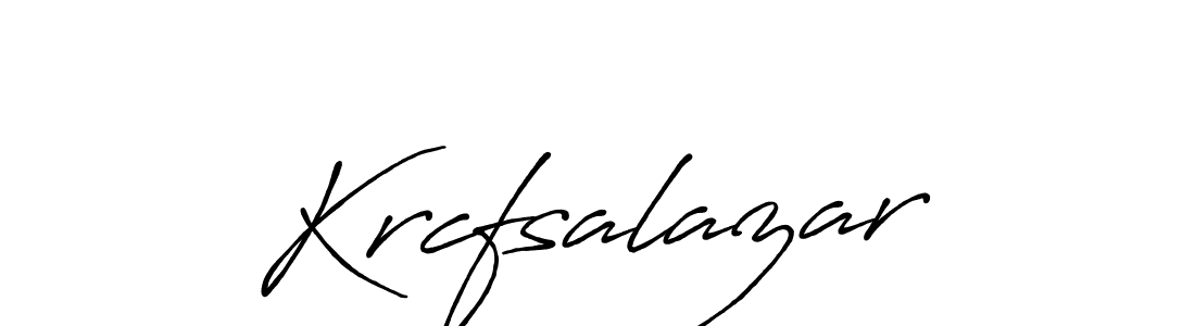 Antro_Vectra_Bolder is a professional signature style that is perfect for those who want to add a touch of class to their signature. It is also a great choice for those who want to make their signature more unique. Get Krcfsalazar name to fancy signature for free. Krcfsalazar signature style 7 images and pictures png