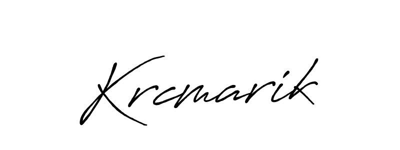 Create a beautiful signature design for name Krcmarik. With this signature (Antro_Vectra_Bolder) fonts, you can make a handwritten signature for free. Krcmarik signature style 7 images and pictures png