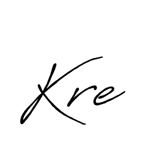 Design your own signature with our free online signature maker. With this signature software, you can create a handwritten (Antro_Vectra_Bolder) signature for name Kre. Kre signature style 7 images and pictures png