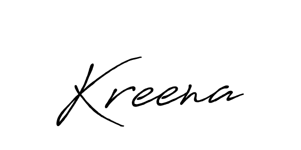 It looks lik you need a new signature style for name Kreena. Design unique handwritten (Antro_Vectra_Bolder) signature with our free signature maker in just a few clicks. Kreena signature style 7 images and pictures png