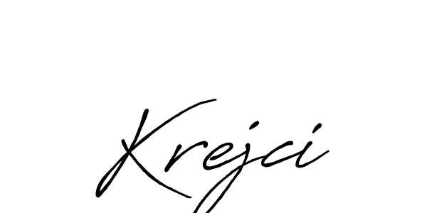 How to Draw Krejci signature style? Antro_Vectra_Bolder is a latest design signature styles for name Krejci. Krejci signature style 7 images and pictures png