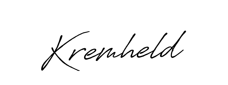 How to make Kremheld signature? Antro_Vectra_Bolder is a professional autograph style. Create handwritten signature for Kremheld name. Kremheld signature style 7 images and pictures png