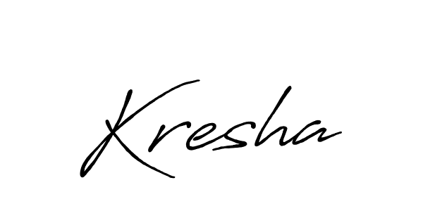 How to make Kresha signature? Antro_Vectra_Bolder is a professional autograph style. Create handwritten signature for Kresha name. Kresha signature style 7 images and pictures png
