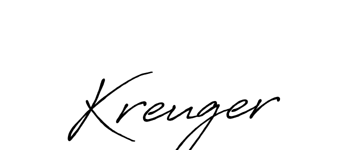 Design your own signature with our free online signature maker. With this signature software, you can create a handwritten (Antro_Vectra_Bolder) signature for name Kreuger. Kreuger signature style 7 images and pictures png