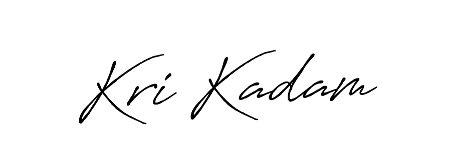 Also we have Kri Kadam name is the best signature style. Create professional handwritten signature collection using Antro_Vectra_Bolder autograph style. Kri Kadam signature style 7 images and pictures png