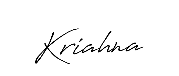 The best way (Antro_Vectra_Bolder) to make a short signature is to pick only two or three words in your name. The name Kriahna include a total of six letters. For converting this name. Kriahna signature style 7 images and pictures png