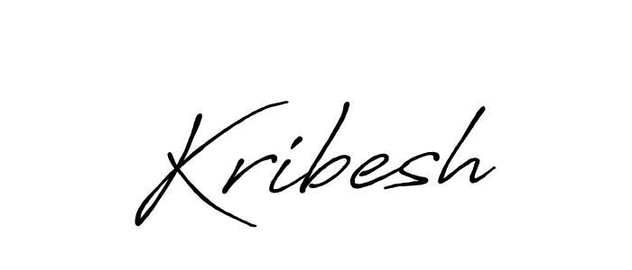 Create a beautiful signature design for name Kribesh. With this signature (Antro_Vectra_Bolder) fonts, you can make a handwritten signature for free. Kribesh signature style 7 images and pictures png