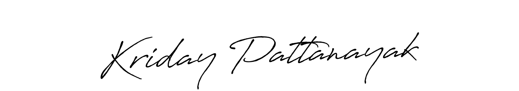 Use a signature maker to create a handwritten signature online. With this signature software, you can design (Antro_Vectra_Bolder) your own signature for name Kriday Pattanayak. Kriday Pattanayak signature style 7 images and pictures png
