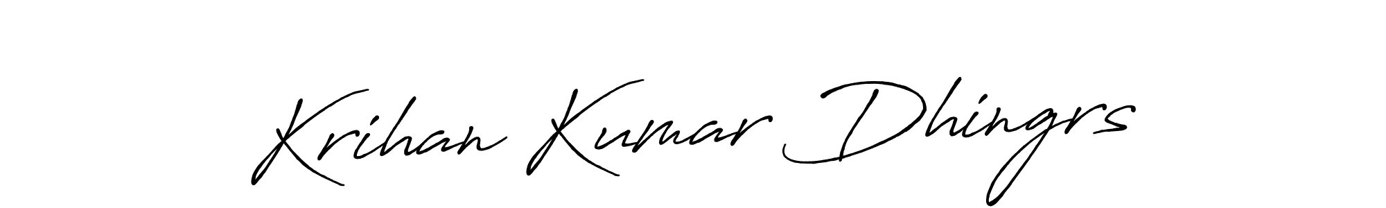 How to make Krihan Kumar Dhingrs signature? Antro_Vectra_Bolder is a professional autograph style. Create handwritten signature for Krihan Kumar Dhingrs name. Krihan Kumar Dhingrs signature style 7 images and pictures png