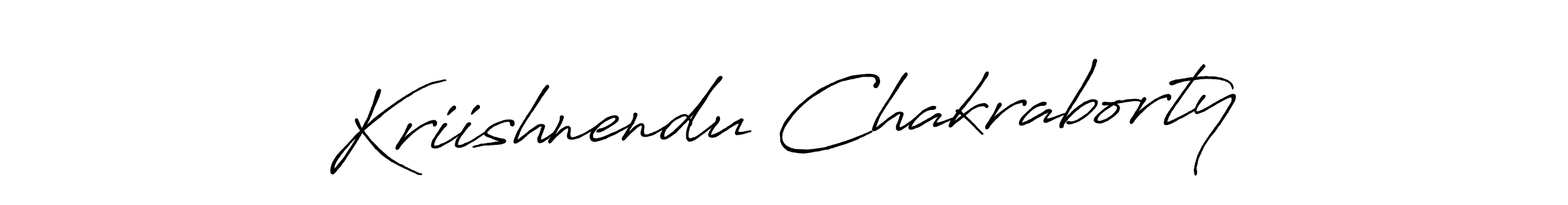 Also we have Kriishnendu Chakraborty name is the best signature style. Create professional handwritten signature collection using Antro_Vectra_Bolder autograph style. Kriishnendu Chakraborty signature style 7 images and pictures png