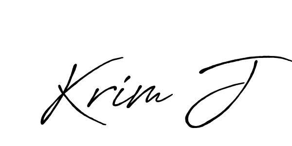 Once you've used our free online signature maker to create your best signature Antro_Vectra_Bolder style, it's time to enjoy all of the benefits that Krim J name signing documents. Krim J signature style 7 images and pictures png