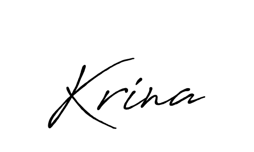 if you are searching for the best signature style for your name Krina. so please give up your signature search. here we have designed multiple signature styles  using Antro_Vectra_Bolder. Krina signature style 7 images and pictures png