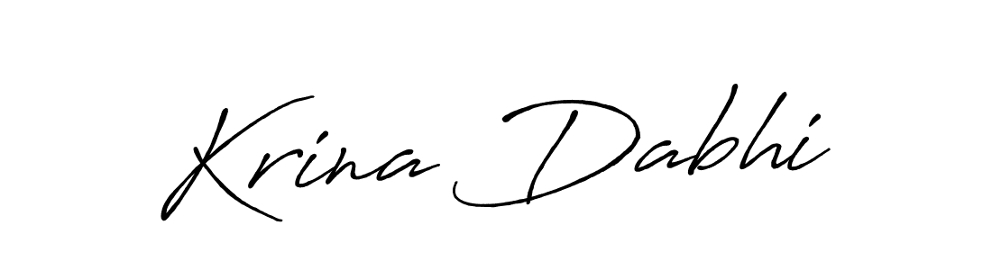 Also You can easily find your signature by using the search form. We will create Krina Dabhi name handwritten signature images for you free of cost using Antro_Vectra_Bolder sign style. Krina Dabhi signature style 7 images and pictures png