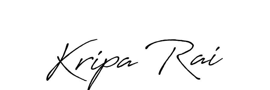 Use a signature maker to create a handwritten signature online. With this signature software, you can design (Antro_Vectra_Bolder) your own signature for name Kripa Rai. Kripa Rai signature style 7 images and pictures png